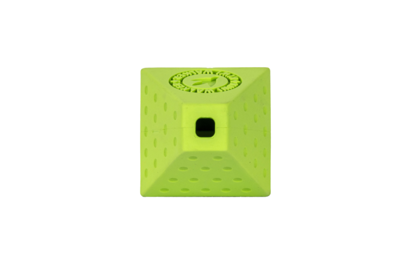 Gumová hračka OCTABALL s dírou na pamlsky - MINI - zelená