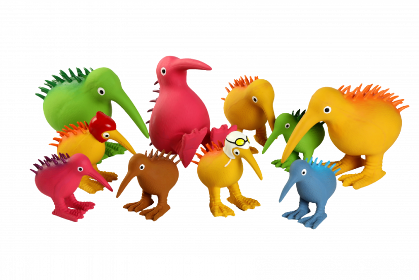 Latexová pískací hračka Bugatti modrá