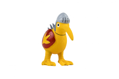 Latexová pískací hračka Kiwi Knight oranžová