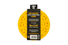 Protihltací miska a lízací podložka 2v1 – FLOWER – Oranžová