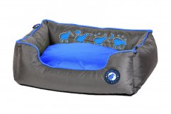 Pelech z ortopedické pěny - L - Modrá/Šedá