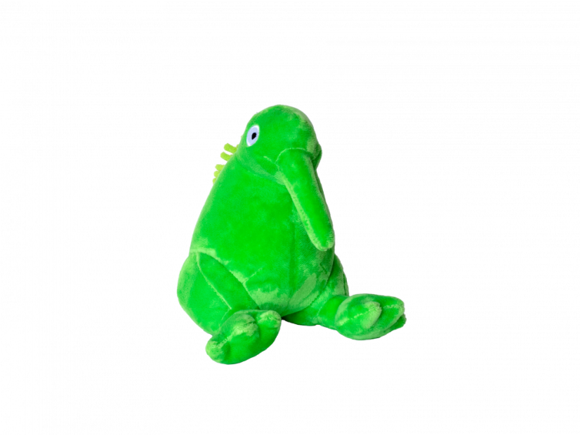 Plyšová pískací hračka Kiwi zelená