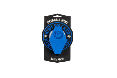 Gumová hračka OCTABALL s dírou na pamlsky - MINI - modrá