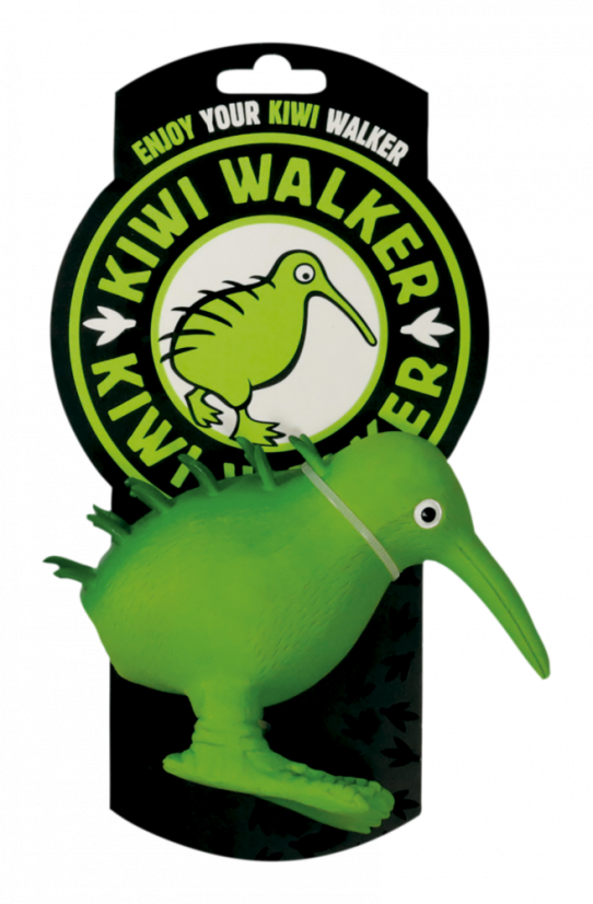 Latexová pískacia hračka Kiwi M zelená