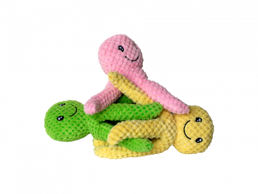 OCTOPUS & STARFISH z TPR pěny a plyše - Oranžová