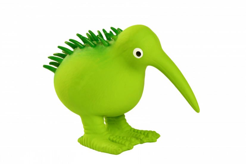 Latexová pískací hračka Kiwi L zelená