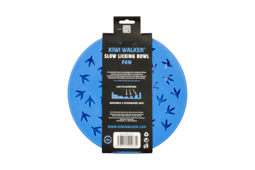 Protihltací miska a lízací podložka 2v1 – PAW – Modrá