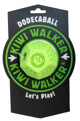 Gumová hračka DODECABALL s dírou na pamlsky - MAXI - zelená
