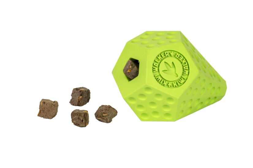 Gumová hračka DIABALL s dírou na pamlsky - MAXI - zelená