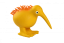 Latexová pískacia hračka Kiwi L oranžová