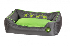 Pelech z ortopedické pěny - L - Zelená/Šedá