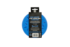 Protihltací miska a lízací podložka 2v1 – FLOWER MINI – Modrá