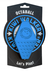 Gumová hračka OCTABALL s dírou na pamlsky - MAXI - modrá