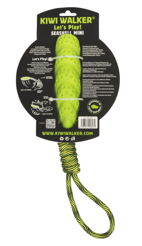 Létající a plovací seashell z TPR pěny - MINI - Zelená