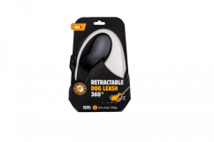 Samonavíjecí vodítko - L - MAX 50kg, 5m - Černobílá