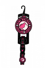 Obojek - M - Růžová