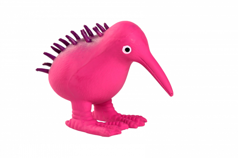 Latexová pískací hračka Kiwi M růžová