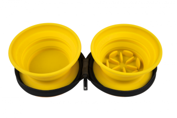 CESTOVNÍ MISKA SE SLOWFEEDEREM - Materiál - Silikon