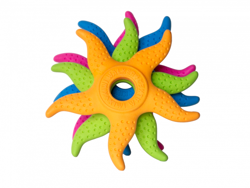 OCTOPUS & STARFISH z TPR pěny a plyše - Oranžová