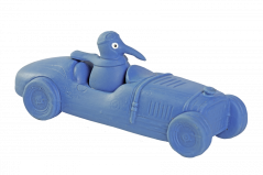 Latexová pískacia hračka Bugatti modrá