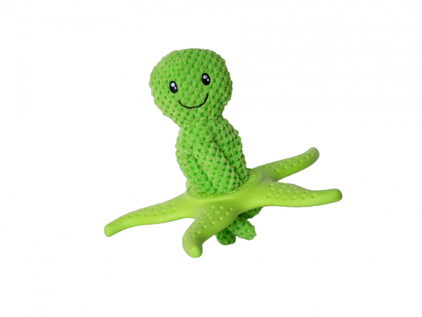 OCTOPUS & STARFISH z TPR pěny a plyše - Zelená