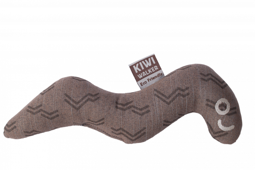 Plyšová hračka z recyklovaných materiálů Červ Earth hnědá