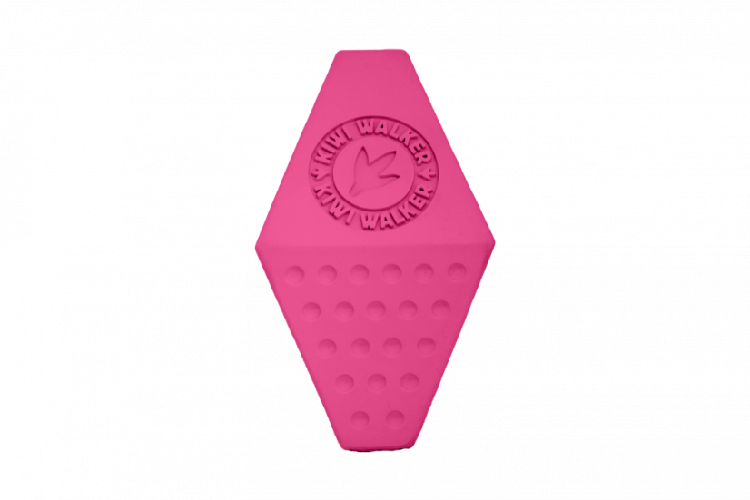 Gumová hračka OCTABALL s dírou na pamlsky - MAXI - růžová