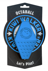 Gumová hračka OCTABALL s dírou na pamlsky - MAXI - modrá