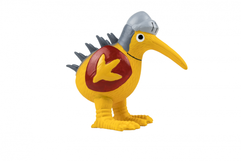 Latexová pískacia hračka Kiwi Knight oranžová