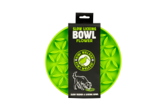 Protihltací miska a lízací podložka 2v1 – FLOWER – Zelená