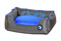 Pelech z ortopedické pěny - M - Modrá/Šedá