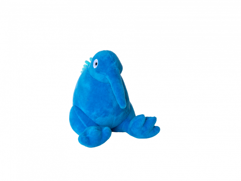 Plyšová pískací hračka Kiwi modrá