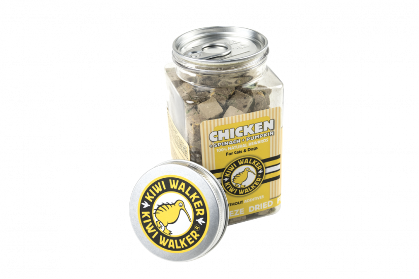 Mrazem sušený pamlsek kuřecí játra + špenát + dýně 100 g