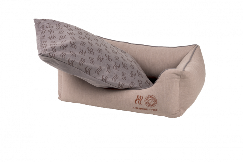 Pelíšek z recyklovaných materiálů 4ELEMENTS - M - Cihlová - Fire