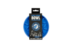 Protihltací miska a lízací podložka 2v1 – FLOWER MINI – Modrá