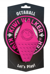 Gumová hračka OCTABALL s dírou na pamlsky - MAXI - růžová